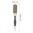 thumbnail image 2 of Cepillo redondo, peine redondo Cepillo de pelo redondo con cerdas naturales de jabalí Cepillo de cerdas de jabalí antiestático para mujeres y hombres Estil eres y hombres Estilo de rizado(25#) Peine r Higoodz Belleza saludable, 2 of 7