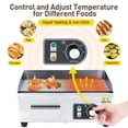 thumbnail image 4 of 18" Stainless Steel Electric Griddle, Full Flat Teppanyaki Grill with Accessories, Countertop Cooking Plate for Home & Commercial Use, 4 of 9