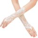 thumbnail image 1 of Guantes boda encaje dedos guantes novia diamantes imitación, 1 of 7