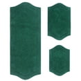 thumbnail image 5 of Home Weavers Waterford Collection 100% Cotton Non-Slip Bathroom Rug Set Machine Washable Bathroom Rug-17"x24", Bath Rug- 21"x34", Runner- 22"x60", Bottle Green Color 3 Piece Bath Rug set, 5 of 8
