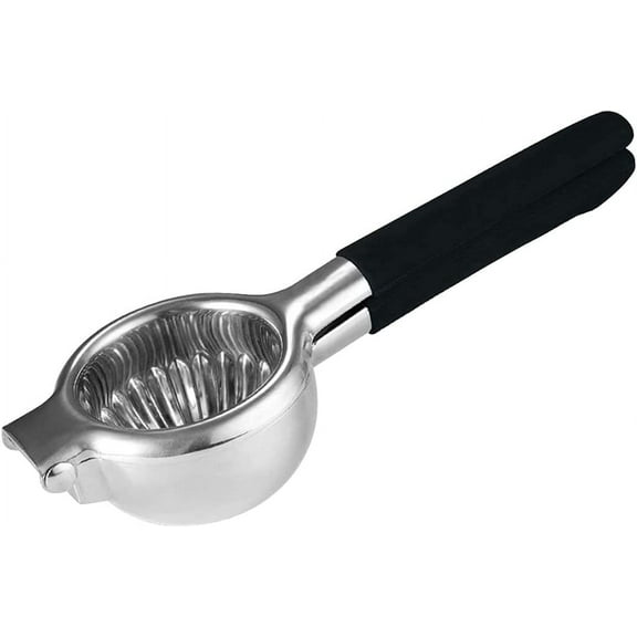 Lemon Squeezer, Citrus Juicer Stainless Steel Hand Juicer with Non-Slip Silicone Handle Manual Lime Press Orange Grapefruit Juicing Kitchen Tools, Small