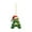 A, variant on BGZLEU 26 Green Alphabet Ornaments for Christmas Tree Initial Letter Santa Claus Pendant with Xmas Tree Mini Monogram Hanging Decorations for Christmas Tree Party Gifts DIY Decor (A)