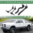 thumbnail image 2 of Unique Bargains 4pcs Kit de Suspensión Frontal Extremo de Barra de Dirección Exterior Enlace de Barra Estabilizadora Frontal para Jeep Grand Cherokee 2011-2015, 2 of 6