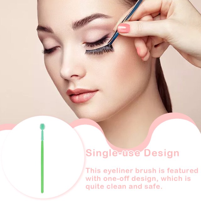 Brosse à Sourcils Brosses à Sourcils Exquises Outil de Maquillage Eyeliner à Usage Unique Accessoires pour Femmes Outils Multifonctionnels Forme Ronde