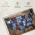 thumbnail image 6 of Elephant Stock Wood Grain Usa Map Wall Art - Horizontal Canvas Wall Art - Living Room Wall Decor - Map Canvas - Gray And Beige Decor - 30" x 20", 6 of 8