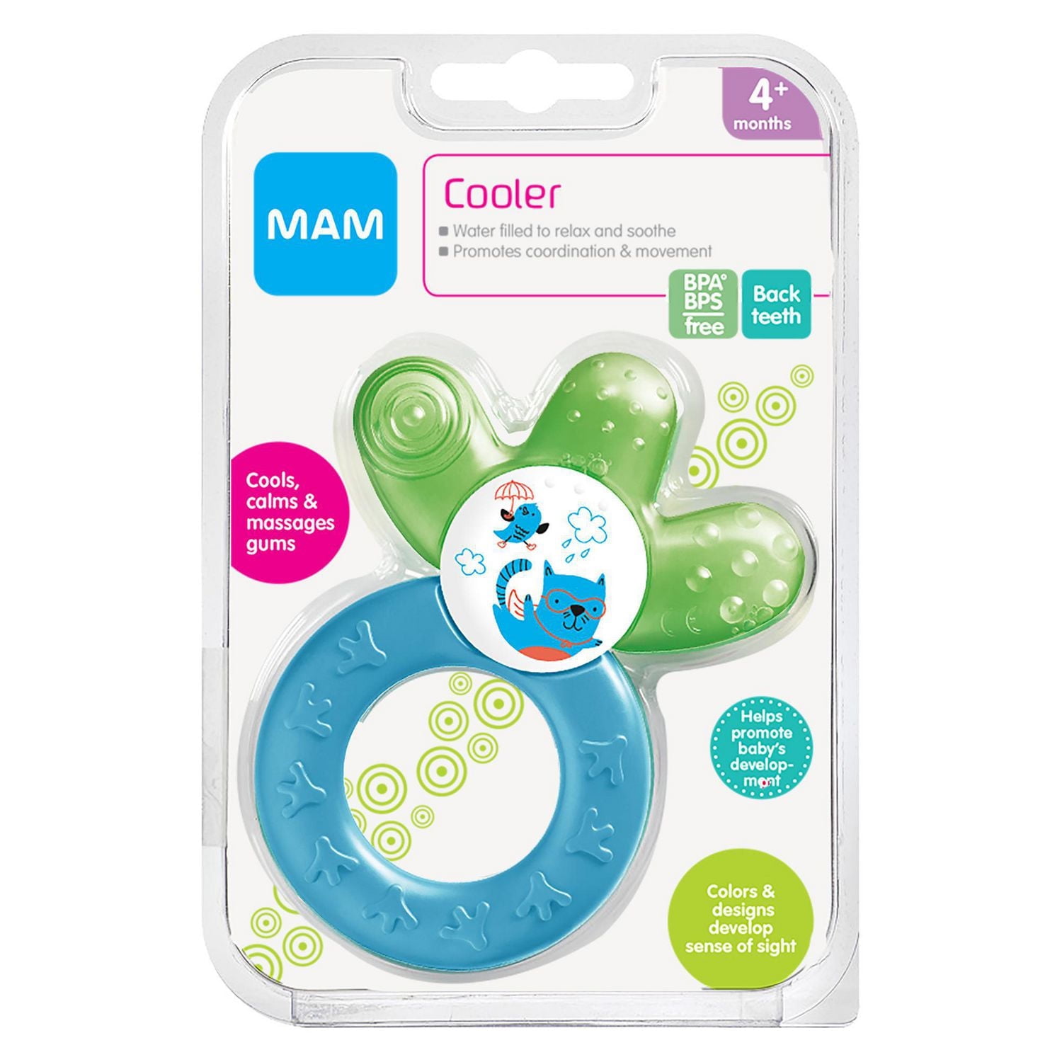 MAM Baby Toys, Teething Toys, Cooler Teether, Boy, 4+ Months, 1-Count