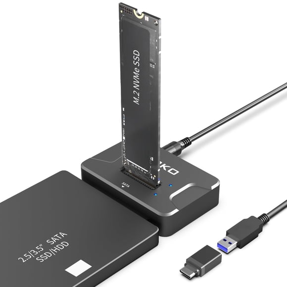 Hard Drive Reader Adapter AOKO SATA NVMe to USB 3.2 Gen 2