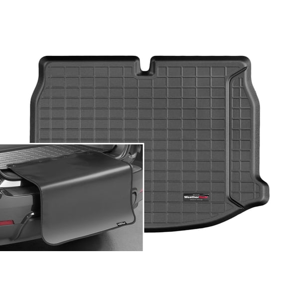 WeatherTech Cargo Trunk Liner with Bumper Protector compatible with 2012-2019 VW Beetle - Trunk With Bumper Protector, Black