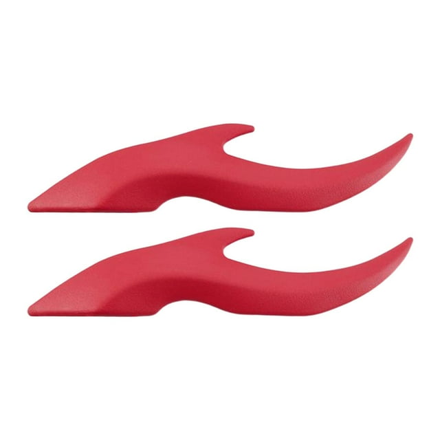 jinwen 2 Pcs Modification de Toit de Voiture Dragon Horn Ornement de Toit Auto Polyvalent Rouge