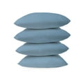 thumbnail image 7 of COVERS&ALL Square Throw Pillow Covers with Inserts, Decorative Covers with Cushions, Waterproof UV Resistant Soft, Home Decor Office Travel Couch Sofa Universal uses (14"x14", Pack of 4, Sky Blue), 7 of 7