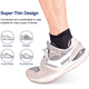 thumbnail image 4 of Tobillera de compresión de neopreno transpirable para hombres y mujeres, funda elástica para esguince de pie, 2 uds., 4 of 7
