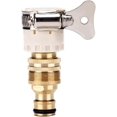thumbnail image 1 of Adaptador de grifo de cocina, adaptador de grifo de jardín, conector de grifo de latón desmontable, conector de tubería de junta universal tres en uno, 1 of 5