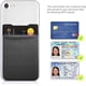 thumbnail image 4 of Tarjetero de cuero para la parte posterior del teléfono, fundas para tarjetas de crédito para teléfono móvil, billetera de bolsillo para Android y todos los teléfonos inteligentes, 4 of 8