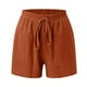 thumbnail image 4 of Conjunto de 2 piezas para mujer con camisa con solapa y pantalones cortos: color liso, traje informal de verano, poliéster, corte ajustado, tallas S-XL, ropa para vacaciones/fiestas, 4 of 4