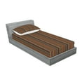 thumbnail image 2 of Ambesonne Striped Fitted Sheet & Pillow Sham Set, Colorful Vertical Lines, Twin, Multicolor, 2 of 2