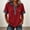 🔥 Wine, variant on Sentmoon Jean Shirts for Women Denim Summer Clothes for Women Short Sleeve Lapel Button Down Patchwork Regular Fit Solid Color Stretchy Ladies Tops and Blouses S-2XL