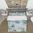 thumbnail image 3 of Designart 'Indigold Watercolor Lovely bird IV' Cottage Duvet Cover Set, 3 of 4