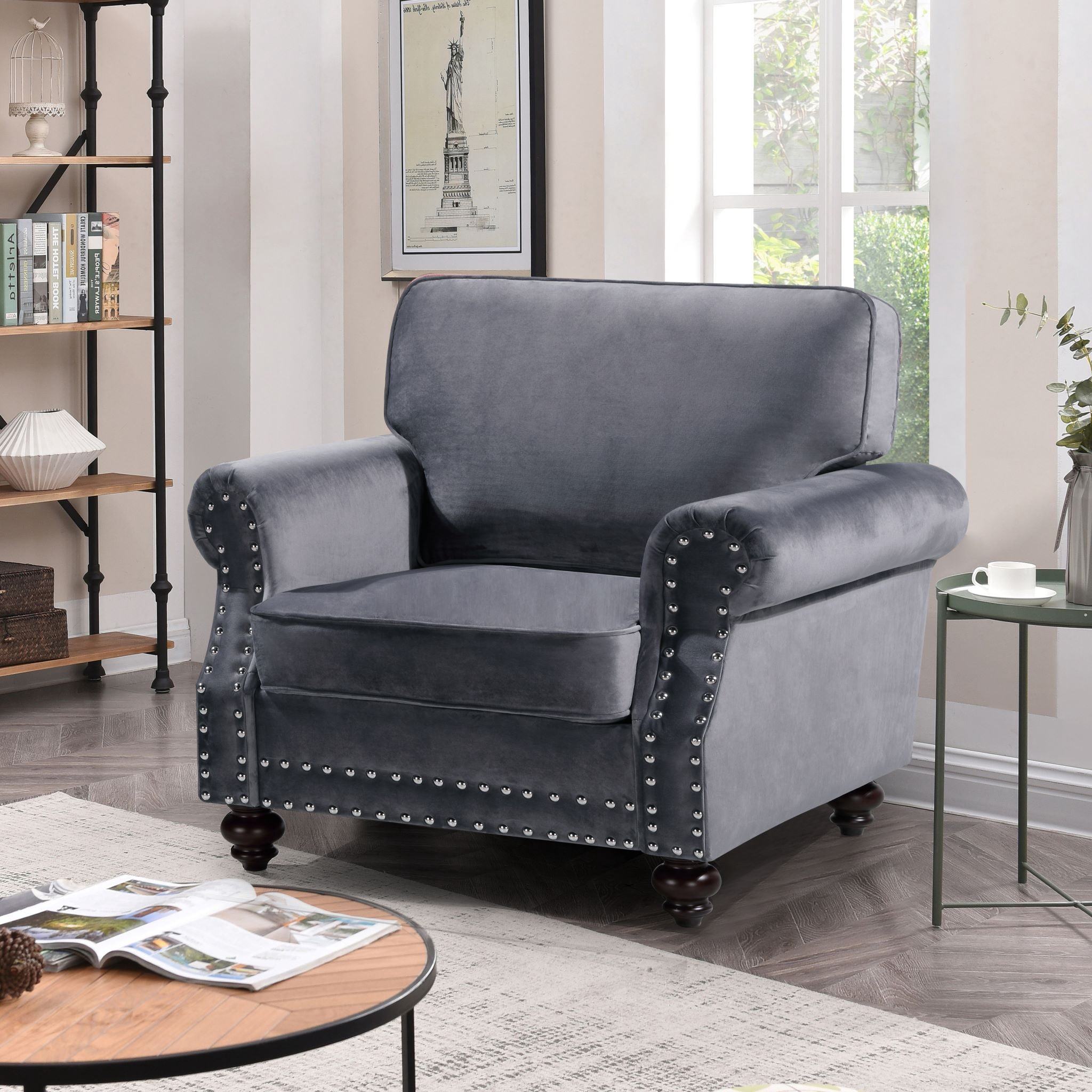 Fegley 37.79'' Wide Tufted Armchair