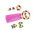 thumbnail image 1 of Sonducket 8 Uds fiesta hawaiana conjunto de baile Hula guirnalda de flores hawaianas de playa muñequera gafas de sol de piña pinza para el pelo Prendas para la parte inferior del cuerpo No.1 Sonducket AP007797-01, 1 of 3