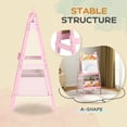thumbnail image 6 of Qaba Easel for Kids, Double-Sided Kids Easel with Whiteboard, Chalkboard, Storage Boxes, Toddler Easel for 3-8 Years, Pink, 6 of 9