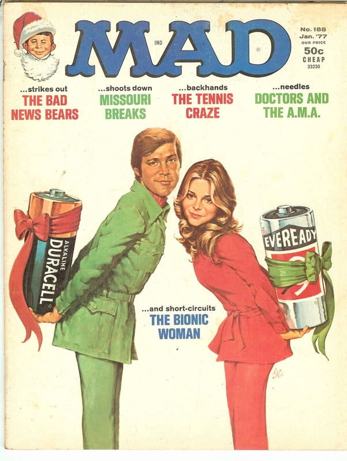 MAD Magazine Vintage Collectible #188 JAN 1977