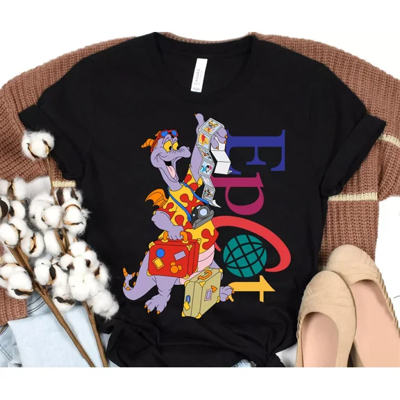 RARE Retro vintage Figment Epcot One Little Spark Tee Unisex Adult Kid Shirt 5924781