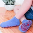 thumbnail image 5 of Riecok Boys And Girls Summer Boys And Girls Summer All-match Comfort Soft Cotton Socks Breathable School Sports Socks -wicking socks for outdoor activities Blue 1 Years, 5 of 7