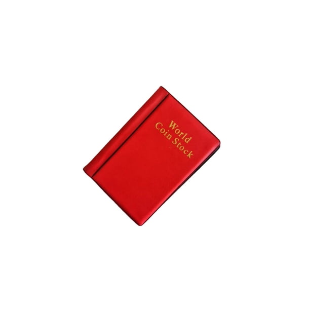 Cateissary Almacenamiento de billetes, bolsillos para libros, carpeta para monedas, colección de álbumes de billetes, hojas de colección, capacidad Almacenamiento y organización del hogar Rojo Cateissary HA074053-02