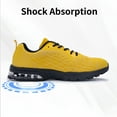 thumbnail image 3 of JOYFON Mens Running Shoes Air Cushioned Athletic Sneakers Non Slip Tennis Shoes for Sport Gym Jogging BlackYellow Size 7.5, 3 of 7