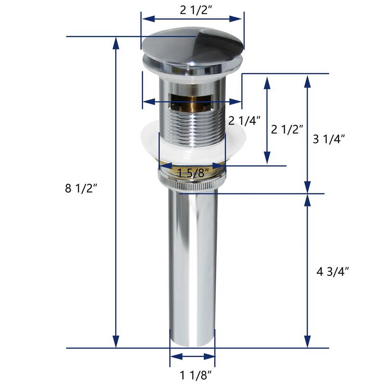 DeerValley DV-1D611 Bathroom Sink Drain Vessel Sink Vanity Pop-Up Drain Stopper With Overflow