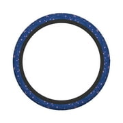 XMXY Car Steering Wheel Cover, Blue Japanese Style Flowers Non-Slip Jeep Truck Universal Elastic Steering Wheel Protector 15 inch