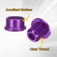 thumbnail image 4 of Uxcell 10pcs Single Chain Ring Bolts M8 Aluminum Alloy Bike Chainwheel Screws, Purple, 4 of 7