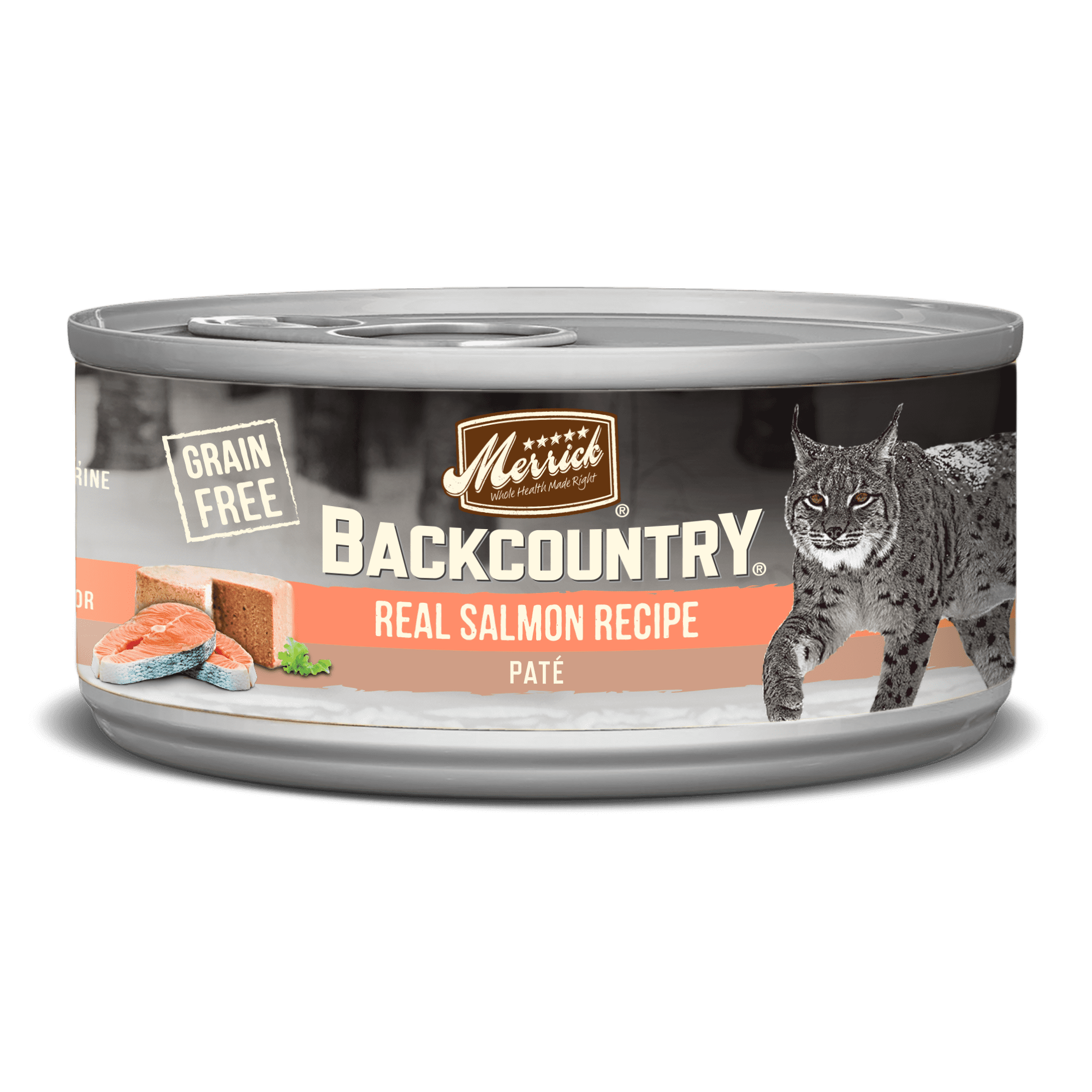 Merrick Backcountry GrainFree Real Salmon Recipe Pate Wet Cat Food, 5