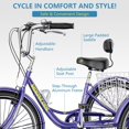 thumbnail image 3 of NAIZEA Adult Folding Tricycle 7-Speed, 20/24/26-Inch Three Wheel Cruiser Bike with Cargo Basket, Foldable Tricycle for Adults, Women, Men, Seniors, Teenagers, 3 of 8