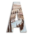 thumbnail image 2 of The Stupell Home Decor Collection Stupell Industries Oversized Venice Scene Hanging Initial, 2 of 2