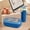 Dark Blue-DB, variant on MMJ Portable Divided Lunch Box with Water Cup Set Microwaveable Leakproof Bento Set 8.3x4.9x2.8in