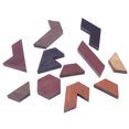 thumbnail image 3 of 12 pcs Hexagon Tangram Jigsaw Puzzles Wooden Puzzle Games Brain Puzzles For Kids, 3 of 8