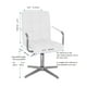thumbnail image 4 of Silla para tocador Euroluce Contemporary Design Terciopelo Purpura giratorio con brazos estructura cromo dorado base de cruz Altura ajustable, 4 of 4