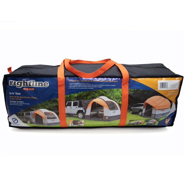 Sleep Off The Ground! Rightline Gear Tent | Sleeps 4 Adults Inside Tent & 2 In Vehicle Cargo Space| Water Resistant Polyester| No Ground Tarp Needed
