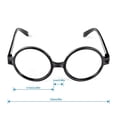 thumbnail image 1 of Atopxing Paquete de 24 gafas de mago de plástico para disfraz, gafas redondas negras, mont Atopxing Atopxing, 1 of 2
