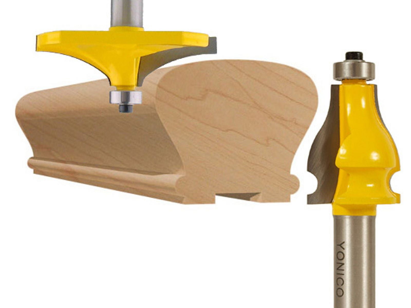 Yonico 2 Bit Handrail Router Bit Set - Standard/Bead 18222