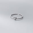 thumbnail image 3 of Dainty Heart Ring In Sterling Silver Adjustable For Women Everyday Wear Elegant Jewelry Gift Idea For Birthday, 3 of 5