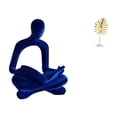 thumbnail image 1 of Figura de pensador abstracto,Estatua de pensador abstracto,decoración para el hogar,Escultura de hojas,Estatua de hoja de metal Escultura de hoja Decoración del hogar,Figura de hoja, 1 of 8