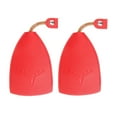 thumbnail image 1 of relayinert 2 Pcs Sacs à Tirer Mignons Protection Portable Pochette en Cuir Mode Grande Capacité Manche Portefeuilles Accessoires Universels Rouge, 1 of 6