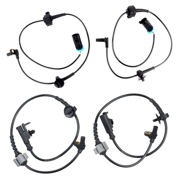 4Pcs ABS Wheel Speed Sensors Front & Rear for Cadillac Escalade Chevrolet Avalanche Suburban 1500 Tahoe GMC Yukon 20883241 20938122