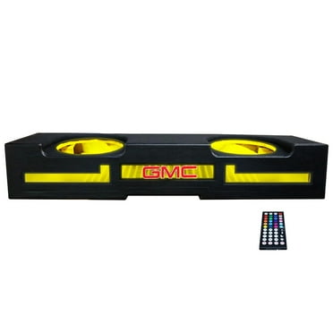 QPower QLUXE Dual 12″ Vented with RGB LED Illumination GMC 2014-2018 Crew Cab
