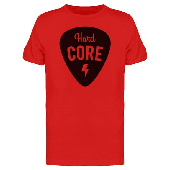Black Guitar Pick And Hard Core Tee Men's -Image by Shutterstock