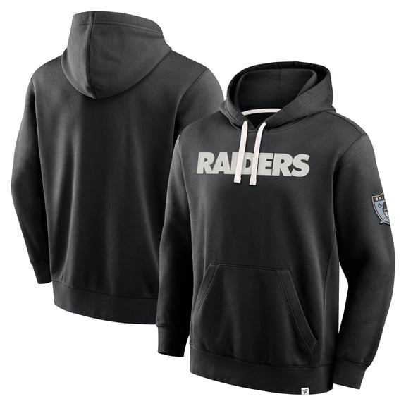 Men's Fanatics Black Las Vegas Raiders New Horizons Heritage Pullover Hoodie
