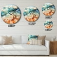 thumbnail image 4 of Designart "Beach Photo Oceanic flow VI" Nautical & Beach Oversized Wall Clock, 4 of 5