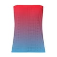thumbnail image 5 of "pimelu T-Shirts for Women Trendy,Women's Tube Tops Gradient Bandeau Ombre Strapless Shirt Sleeveless Backless Tanks Blouse Summer Saving", 5 of 5